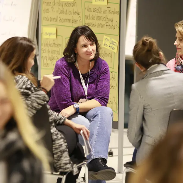 micelab:bodensee, vier Frauen in einer Workshop-Runde © Anja Koehler