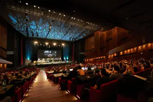 Parlamentbestuhlung im Großen Saal des Festspielhauses Bregenz © Anja Koehler