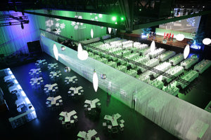 Raum für Feierlichkeit im Festspielhaus Bregenz auf der Werkstattbühne