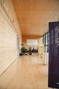 Workshop im hinteren Teil des Seefoyers im Festspielhaus Bregenz