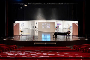 Kunstausstellung auf der Hauptbühne im Festspielhaus Bregenz